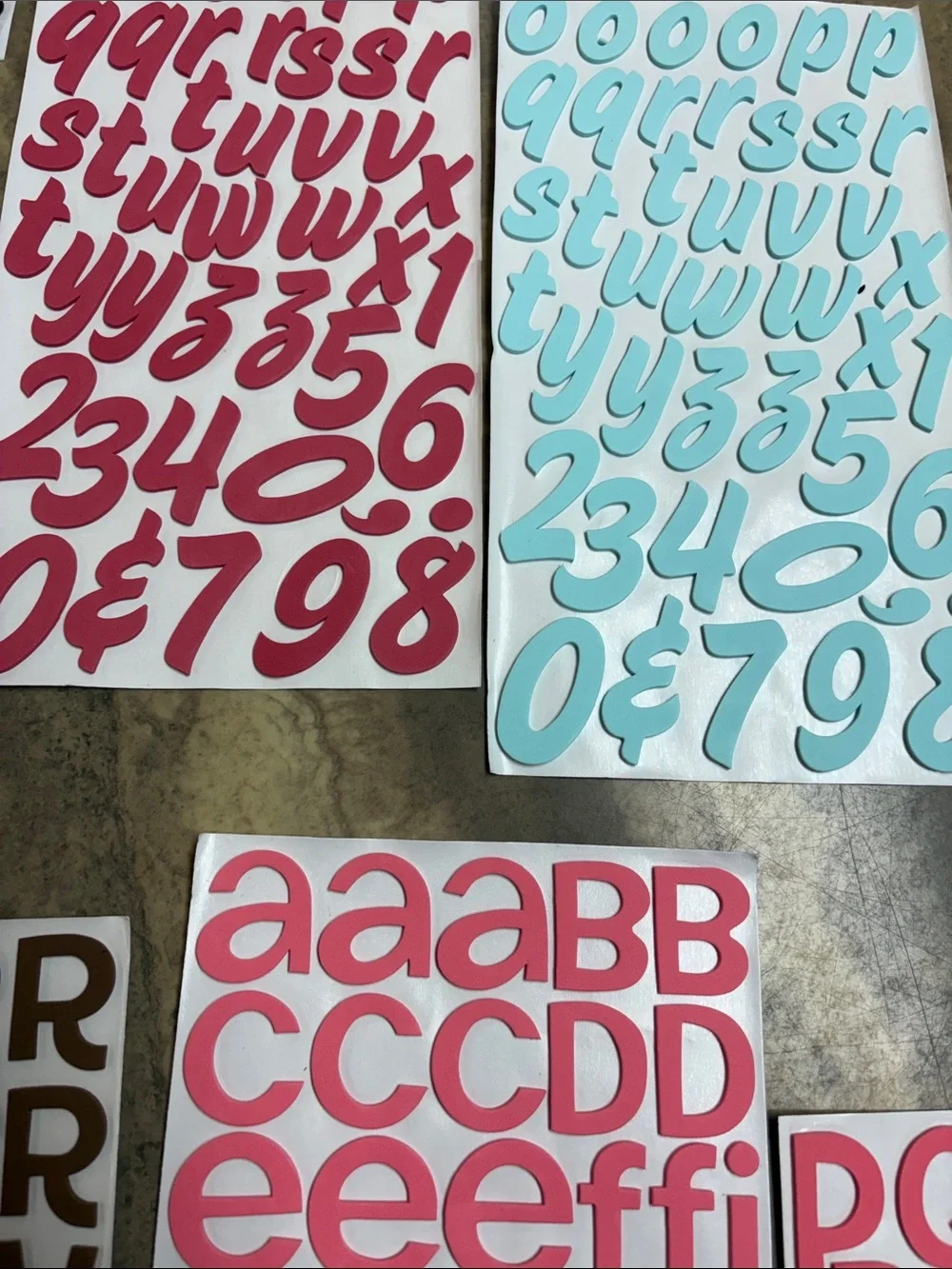 Mixed set alphabet